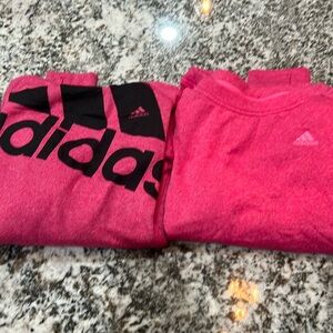 Adidas Sweatshirt Hoodie Adult Small Women’s Pink Climawarm Fleece Crew Bundle